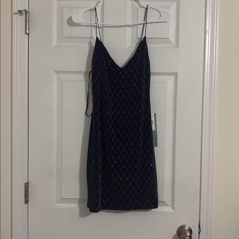 B. Smart Navy Blue Mini Dress